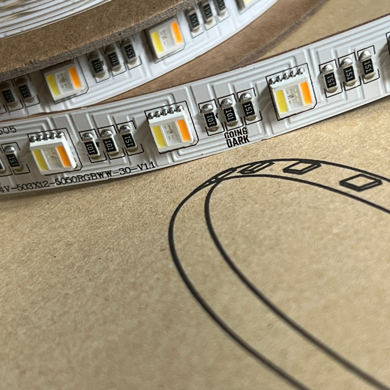 Going Dark - 24V 5-in-1 RGBCwWw LED Strip - 5m
