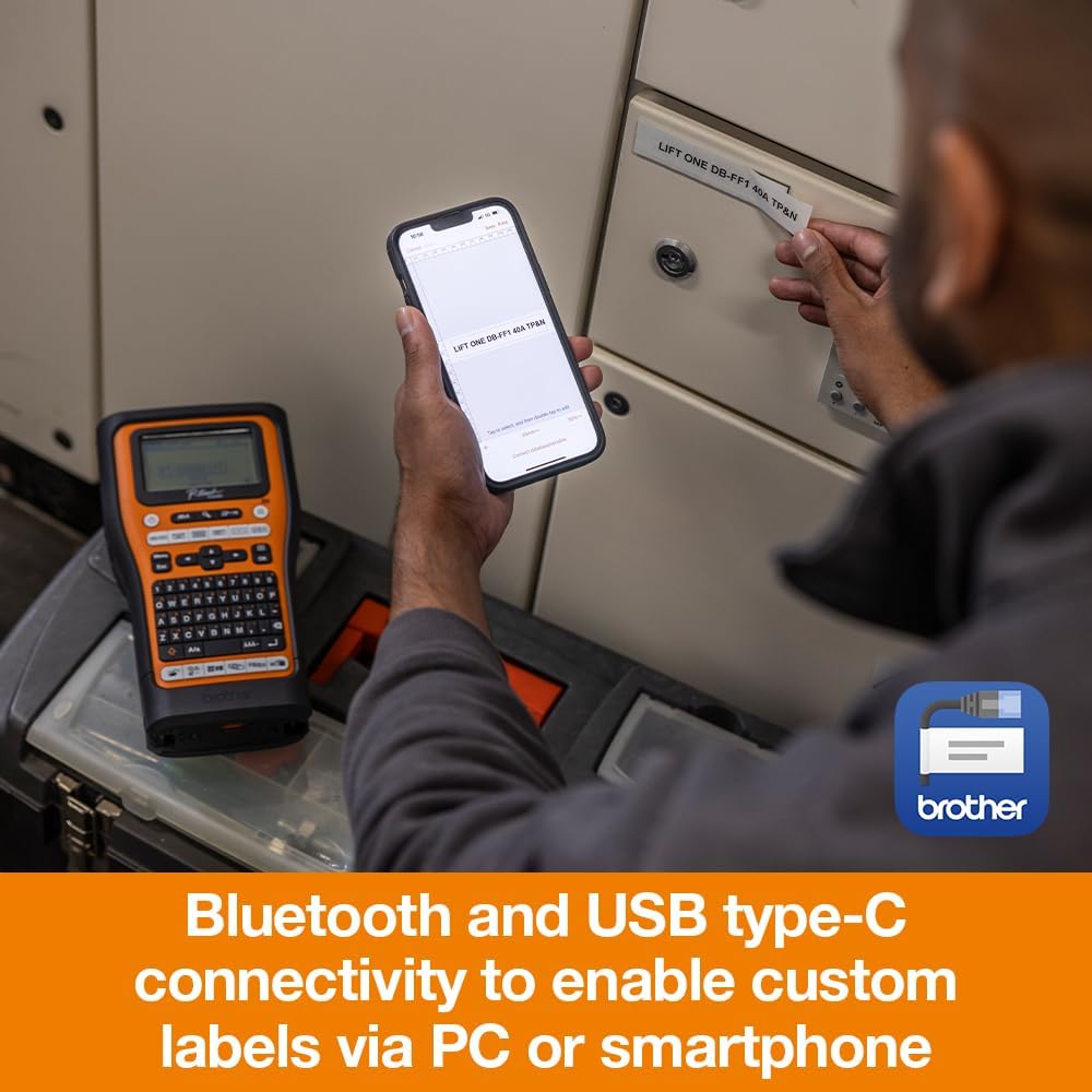 Brother PT-E560BTVP — Industrial Label Printer with Bluetooth & USB-C