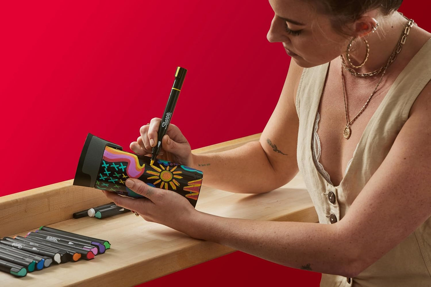 Sharpie Creative Acrylic Paint Pens (5-Pack, Brush Tip)