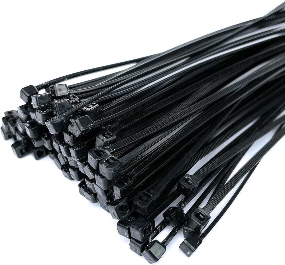 Going Dark – 370mm x 3.6mm Black Cable Ties (Pack of 100)