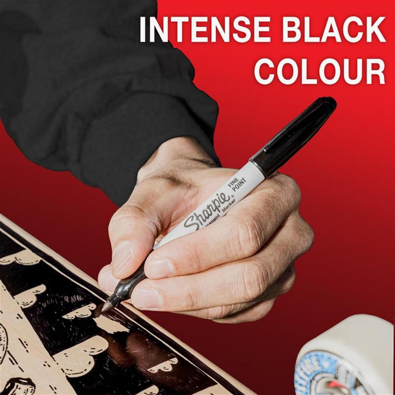 Sharpie Permanent Markers – Fine Point Black (Pack of 24)