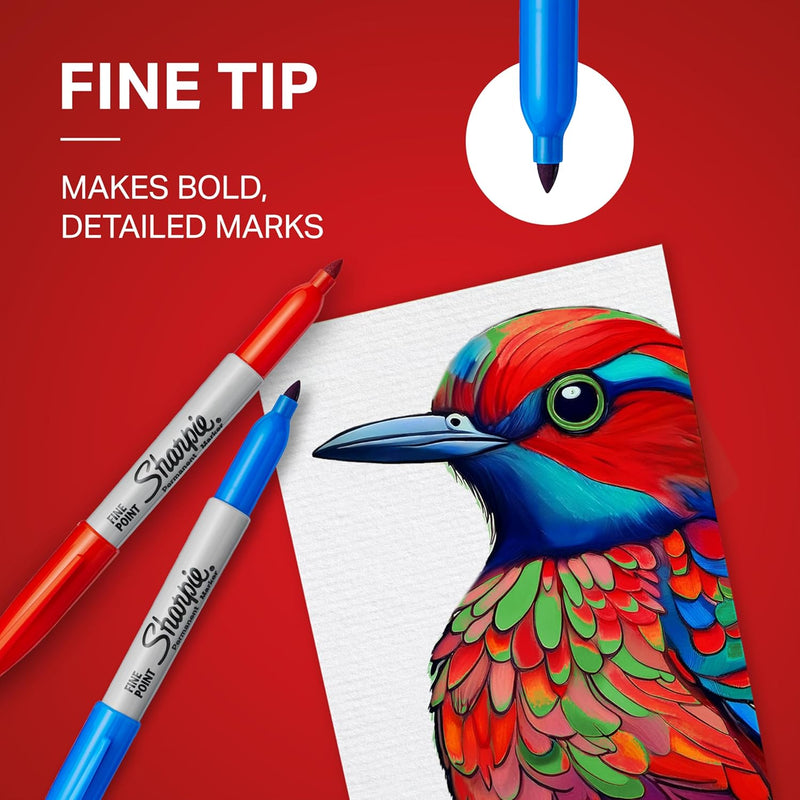 Sharpie Permanent Markers – Fine Point Black (Pack of 24)