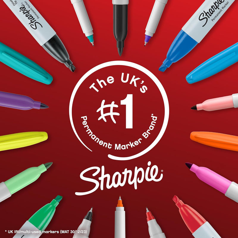 Sharpie Permanent Markers – Fine Point Black (Pack of 24)