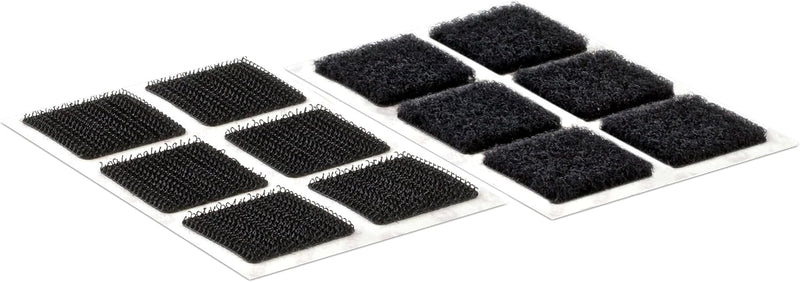 VELCRO® Brand Black Stick-On Squares – 25mm x 25mm (Pack of 24)