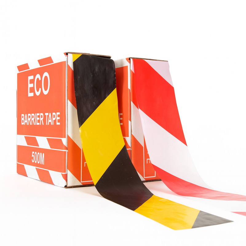 Hazard Barrier Tape — 75 mm × 500 m High Visibility Roll