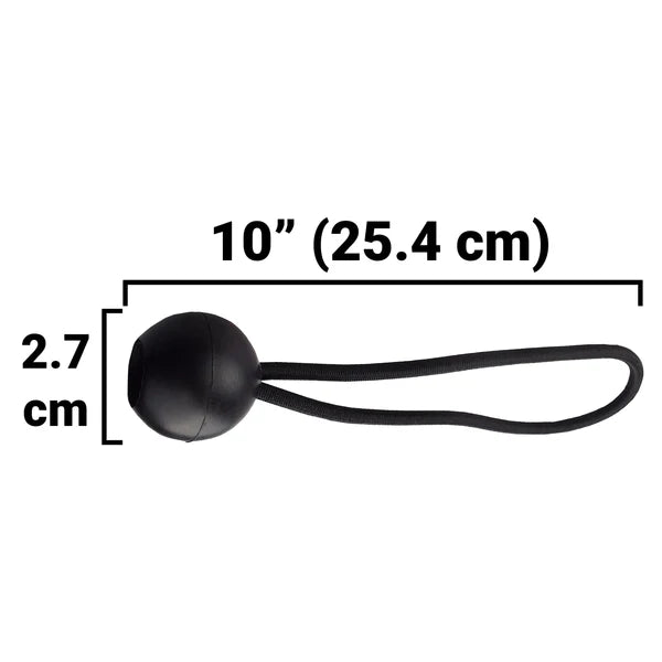 Black Bungee Balls β 10" (50-Pack/ 100-Pack)