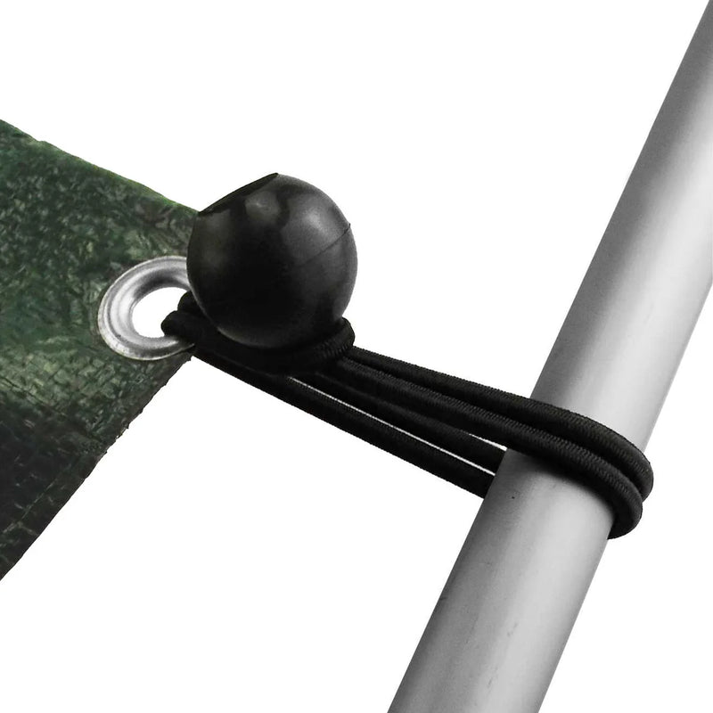 Black Bungee Balls β Mixed Pack (4", 6", 10")