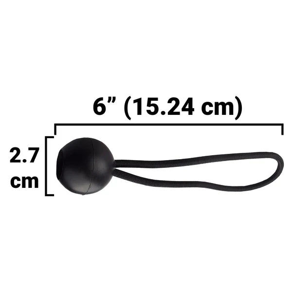 Black Bungee Balls — 6" (50-Pack/ 100-Pack)