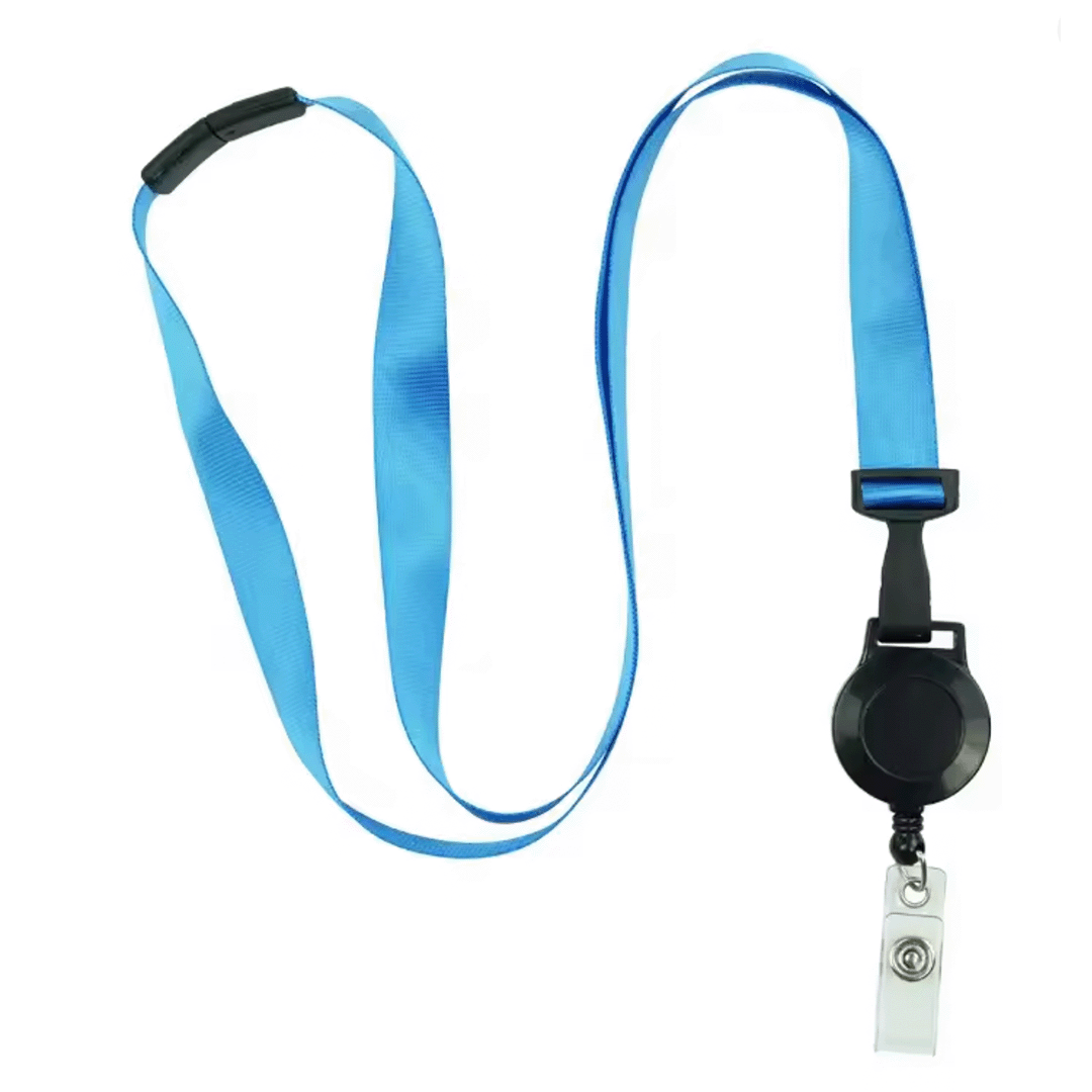 Retractable Badge Reel with Fabric Lanyard