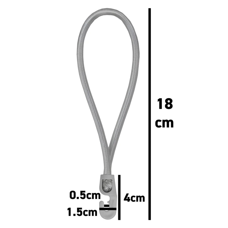 Bungee Loop with Hooks — 18 cm (5-Pack / 25-Pack)