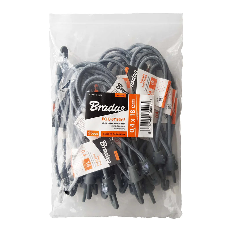 Bungee Loop with Hooks — 18 cm (5-Pack / 25-Pack)