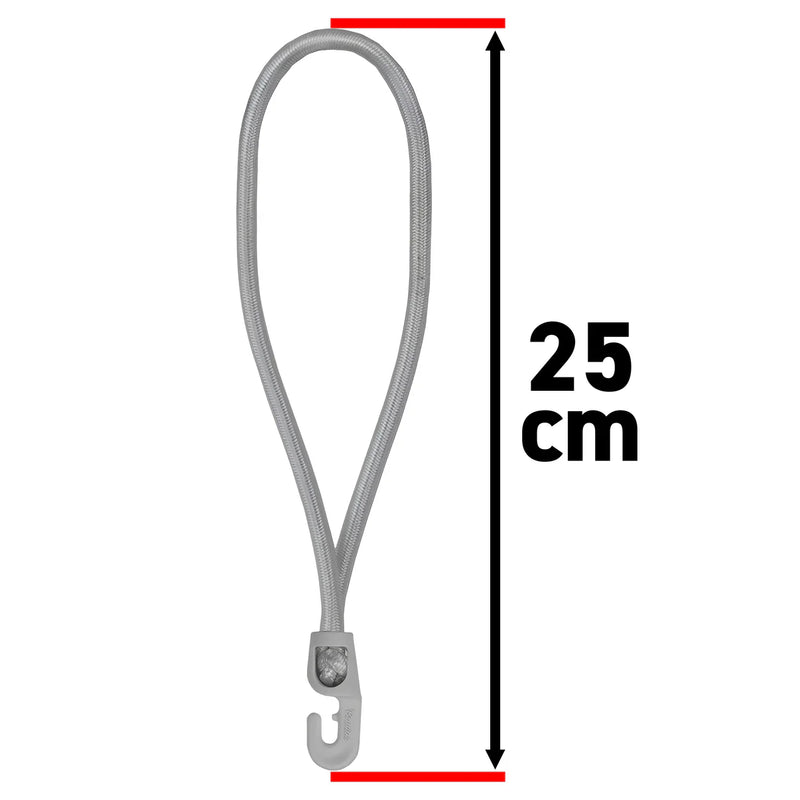 Bungee Loop with Hooks — 25 cm (5-Pack / 25-Pack)