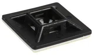 Cable Tie Base – 28 × 28 mm Self-Adhesive Nylon (100 Pack)