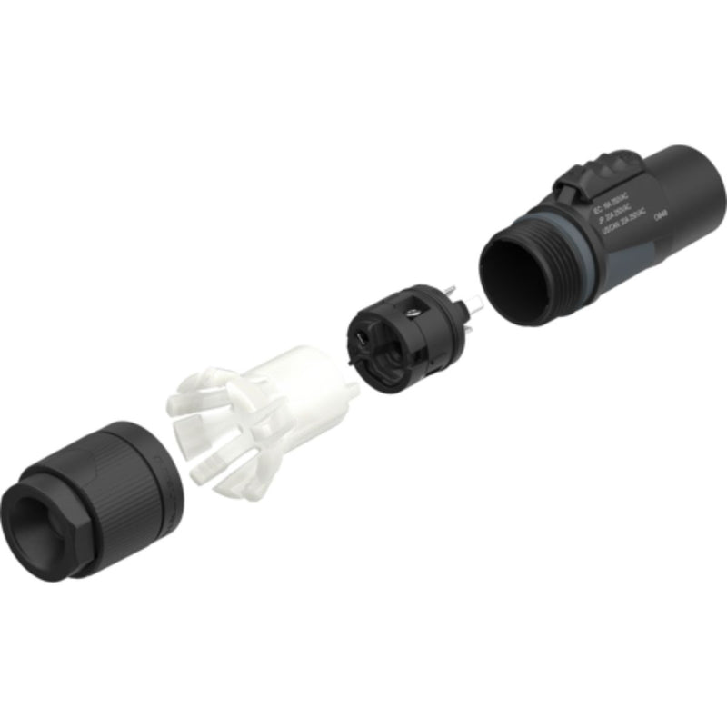 Neutrik NAC3M-TRUE1-S — Locking Male powerCON TRUE1 Connector (6–12 mm Cable)