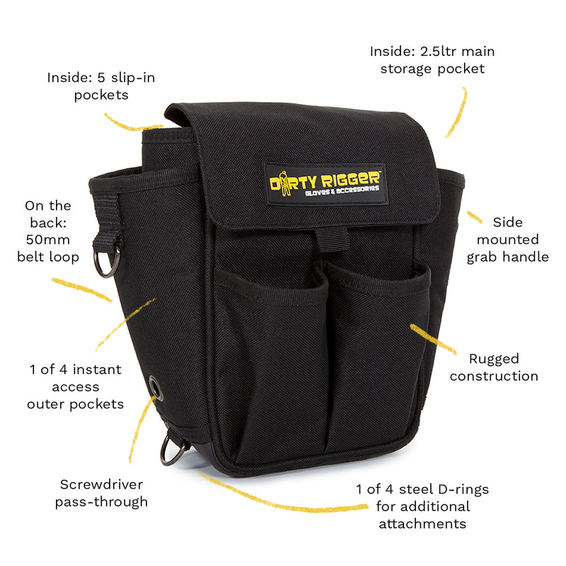Dirty Rigger - Tech Pouch 2.0 — Rugged Tool Pouch with 2.5 L Capacity