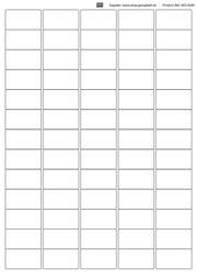 Various label sizes included in the LX Label Bundle: 65, 10, 20, 21, and 189 labels per sheet.