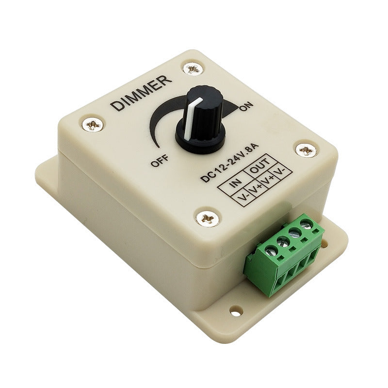 LED Dimmer — 12-24 V PWM, 8 A, Flicker-Free