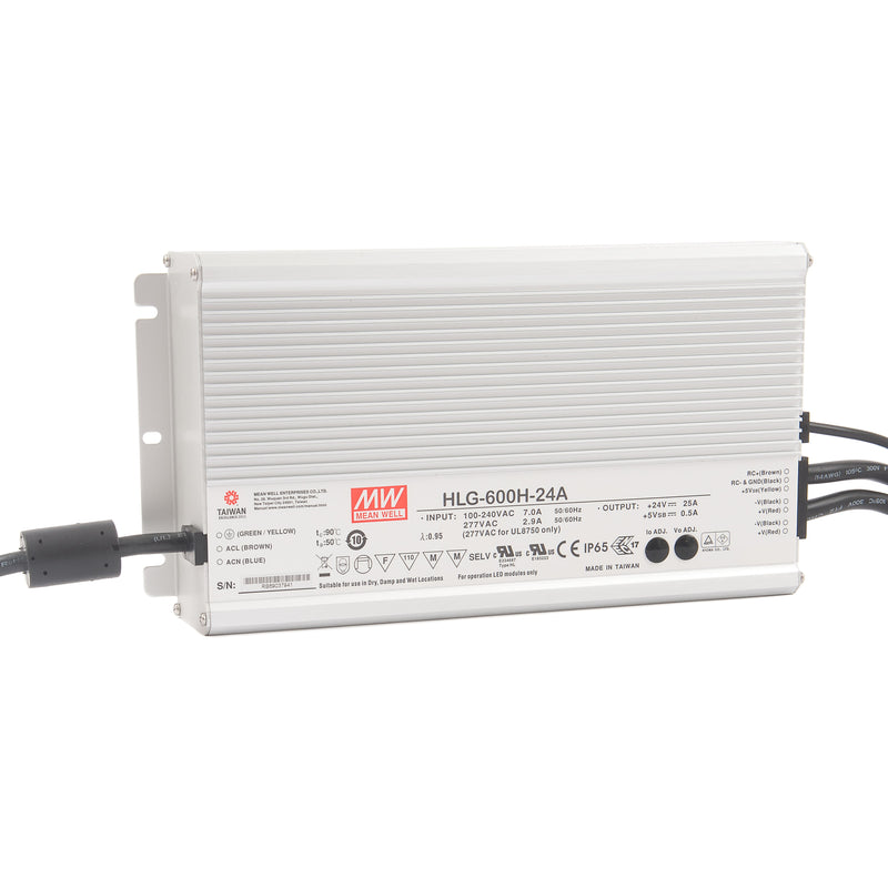 Meanwell HLG-600-24 — 600W 24V Waterproof LED Power Supply