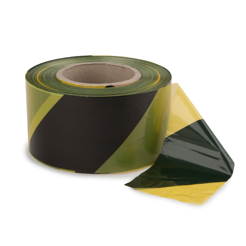Hazard Barrier Tape — 75 mm × 500 m High Visibility Roll