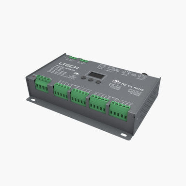 LTECH LT-916-OLED, 16 Channel 3A, 12-24V DC, DMX512 Decoder