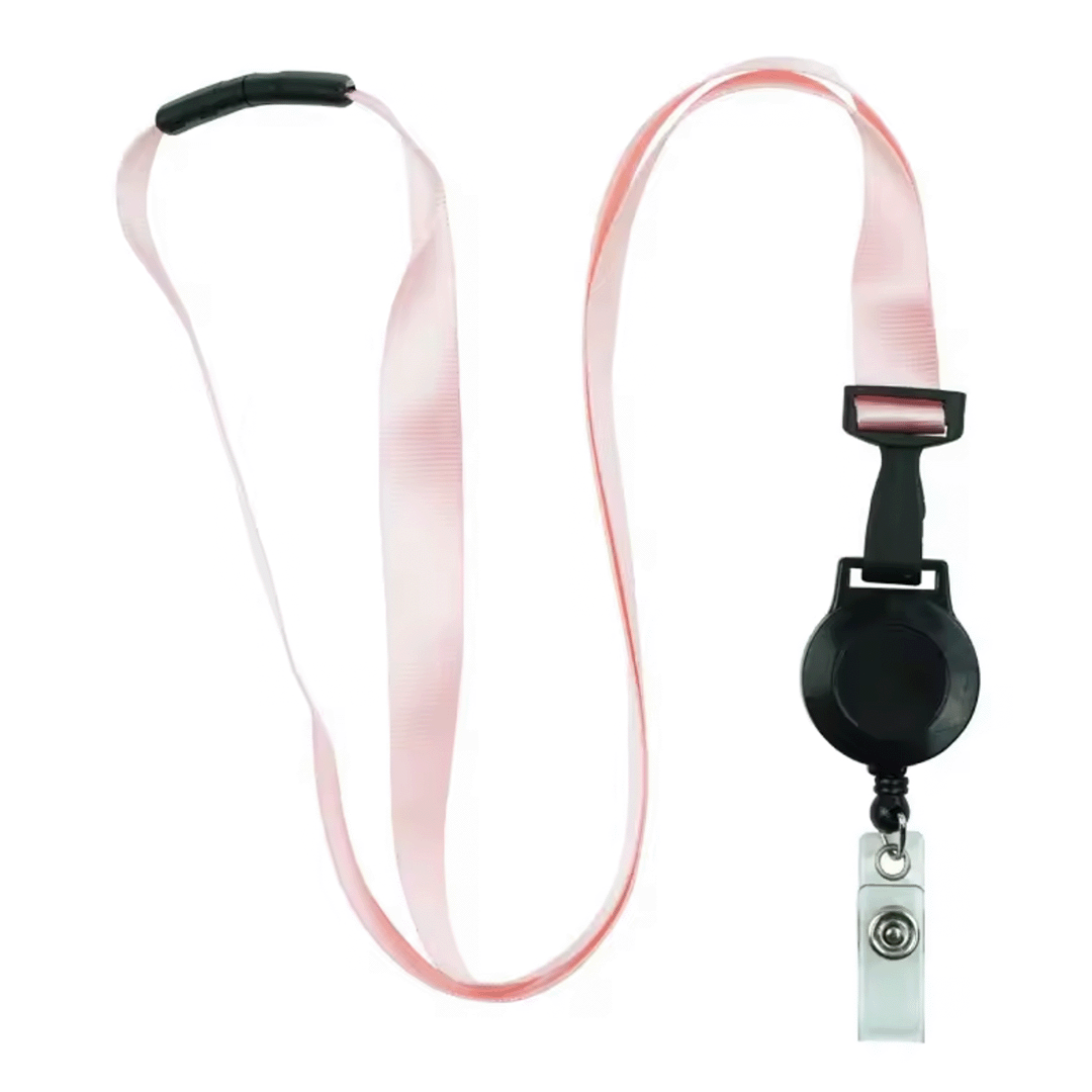 Retractable Badge Reel with Fabric Lanyard