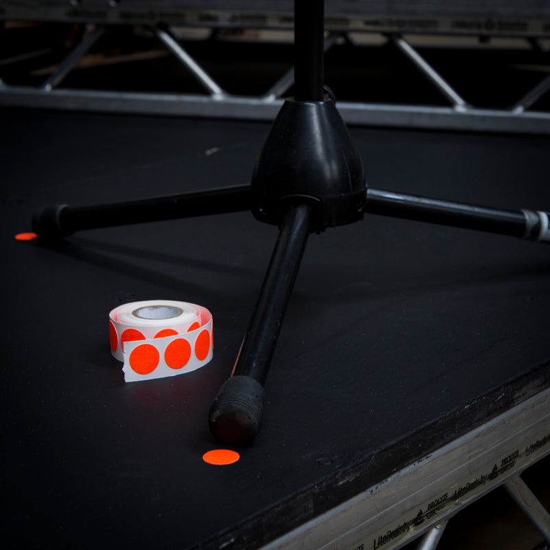 ProGaff Fluorescent Dots Mini Roll — 100 High-Visibility Dots