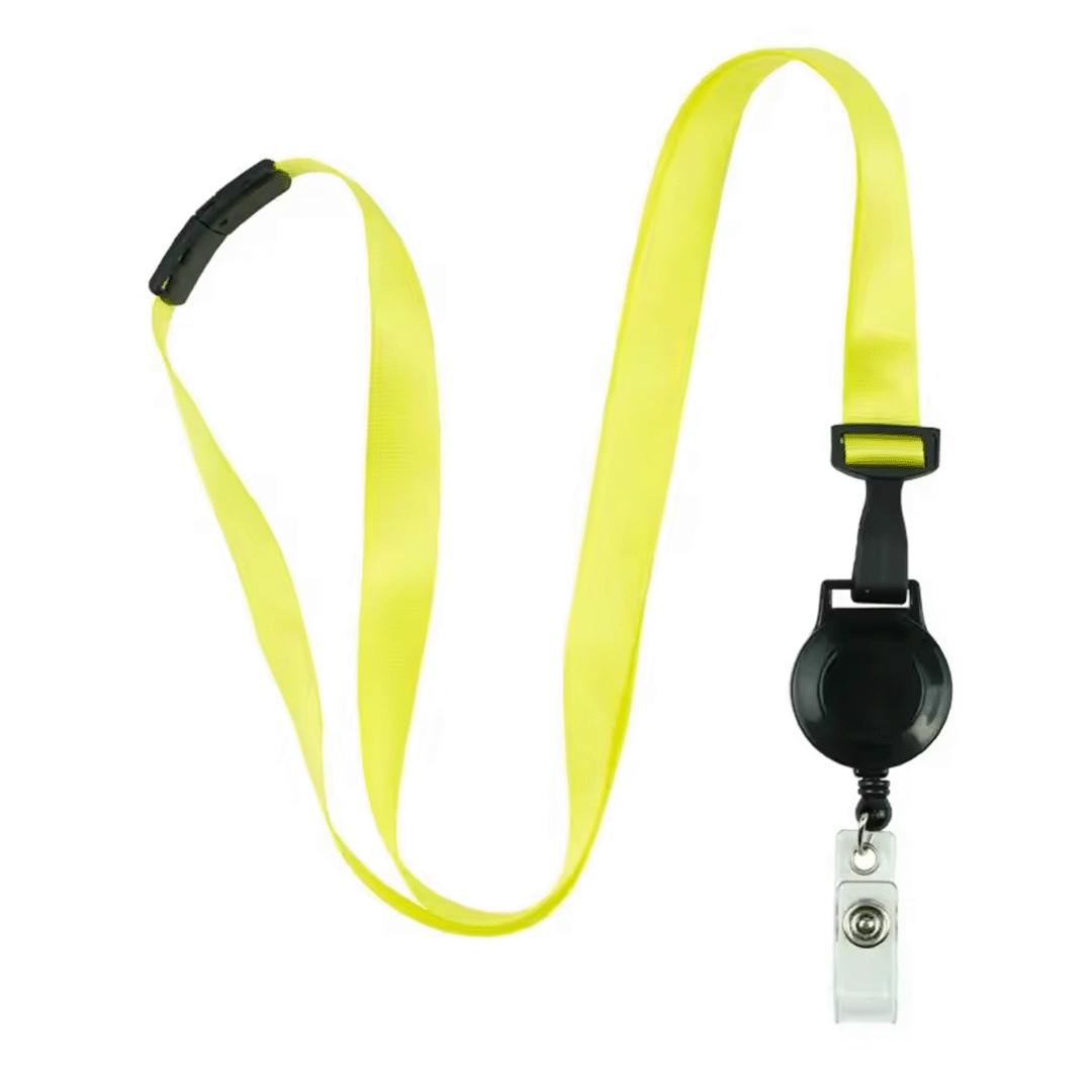 Retractable Badge Reel with Fabric Lanyard