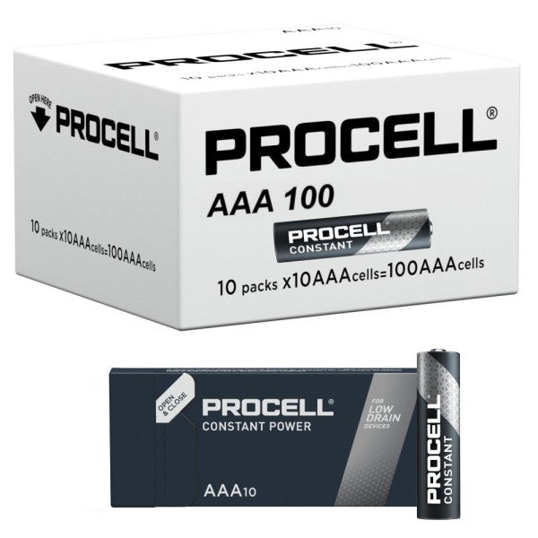 Duracell Industrial AAA Batteries — Box of 100