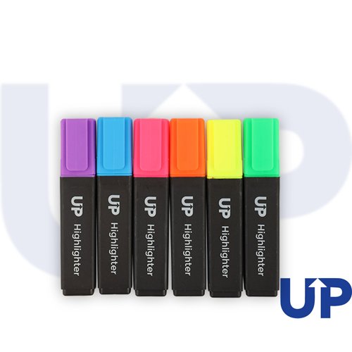 Assorted Wallet Highlighter Pens — Pack of 6