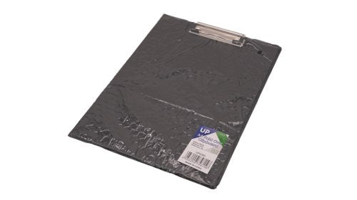 A4 PVC Fold Over Clipboard — Black