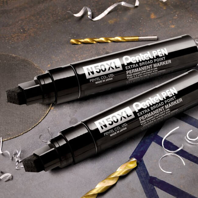 Pentel N50XL Permanent Marker – Jumbo Chisel Tip 17–19mm Pentel