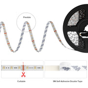 BTF-LIGHTING 5050 RGBCCT 5-in-1 LED Tape – 24V, 60 LEDs/m, 3000K–6500K, IP30, 5m BTF-LIGHTING