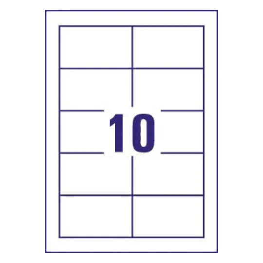 Avery C32011-25 Blank Cards for Moving Light Labels – 85×54mm (250 Pack)