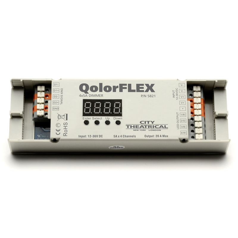 City Theatrical QolorFLEX 4x5A Dimmer Ð Professional Multi Output Dimmer