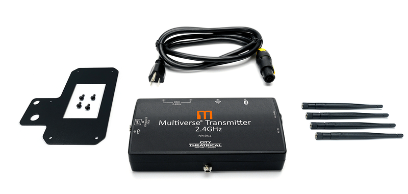 City Theatrical MULTIVERSE® Transmitter 2.4GHz Ð Wireless DMX Transmitter
