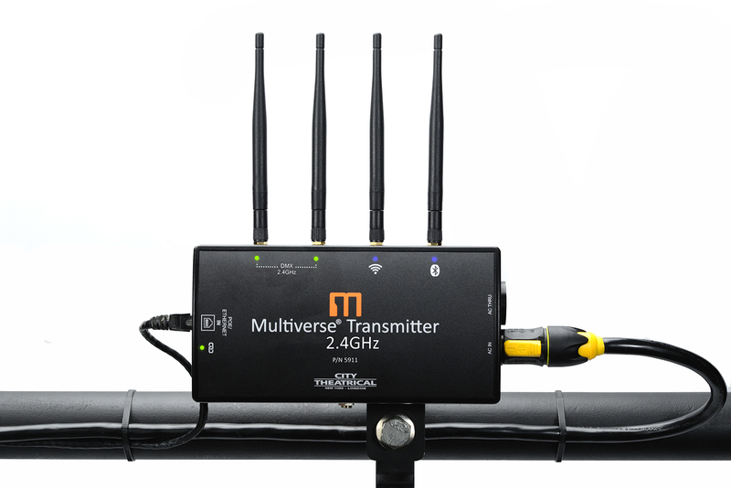City Theatrical MULTIVERSE® Transmitter 2.4GHz Ð Wireless DMX Transmitter