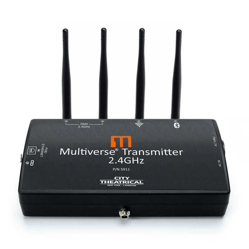 City Theatrical MULTIVERSE® Transmitter 2.4GHz Ð Wireless DMX Transmitter