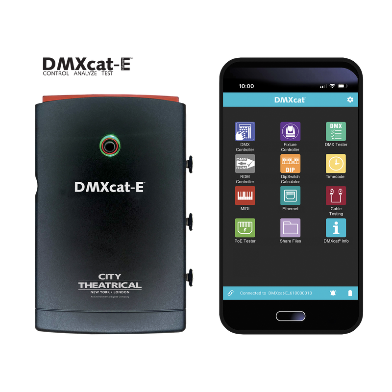 City Theatrical DMXcat-E® Ð Ethernet Lighting Test Tool