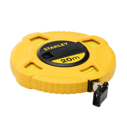 Stanley 20 m Closed Case Fibreglass Tape Measure — Durable, Non-Conductive
