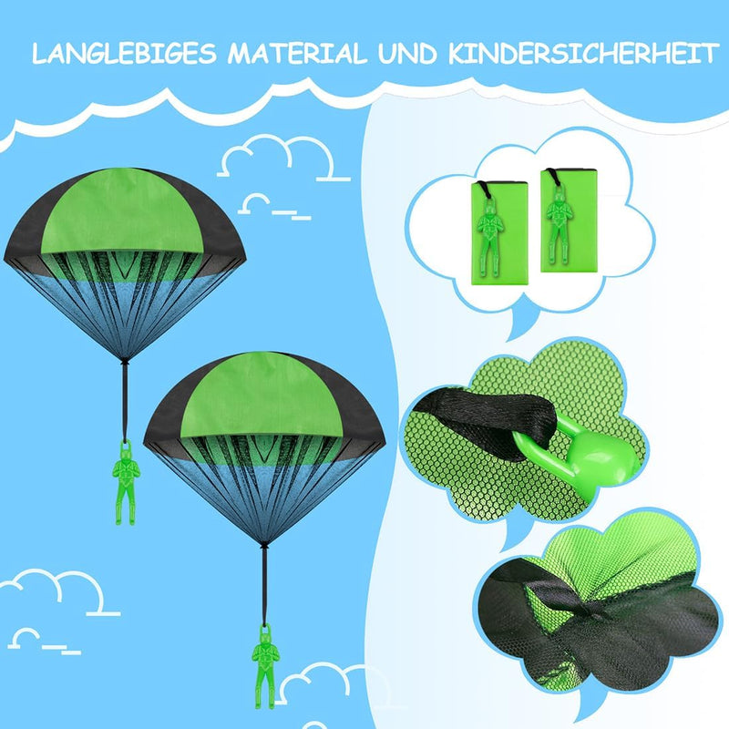 Mini Toy Parachute – Classic Drop & Glide Toy – 5 Colours