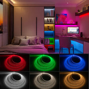 BTF-LIGHTING 5050 RGBCCT 5-in-1 LED Tape – 24V, 112 LEDs/m, 3000K–6000K, IP30, 5m BTF-LIGHTING