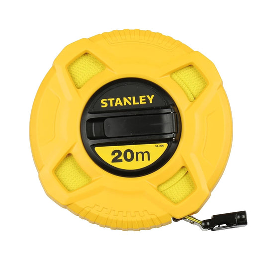 Stanley 20 m Closed Case Fibreglass Tape Measure — Durable, Non-Conductive