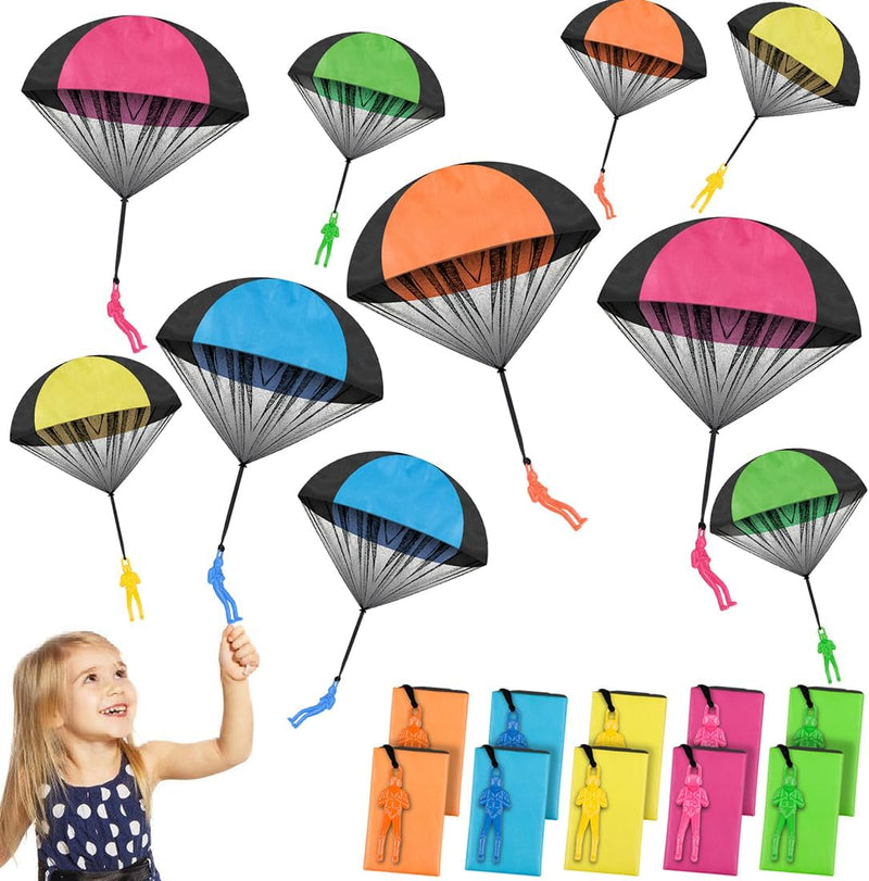 Mini Toy Parachute – Classic Drop & Glide Toy – 5 Colours