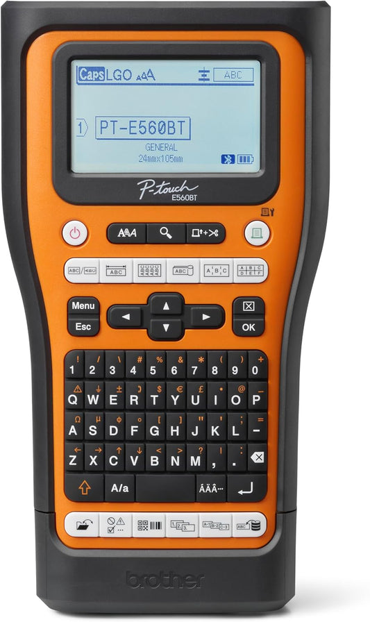 Brother PT-E560BTVP — Industrial Label Printer with Bluetooth & USB-C