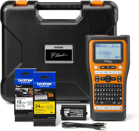 Brother PT-E560BTVP — Industrial Label Printer with Bluetooth & USB-C