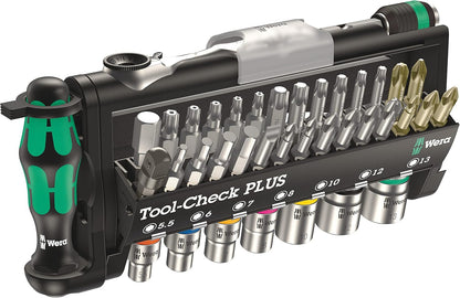 Wera Tool-Check Plus — 39-Piece Compact Bit, Socket & Ratchet Set