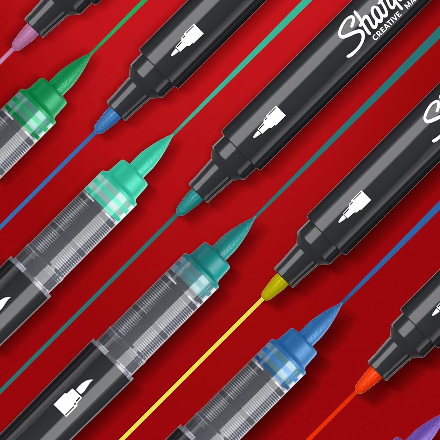 Sharpie Creative Acrylic Paint Pens (5-Pack, Brush Tip)
