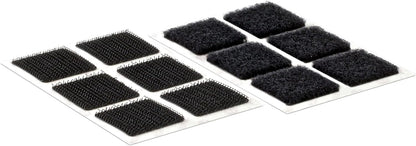 VELCRO® Brand Black Stick-On Squares – 25mm x 25mm (Pack of 24)