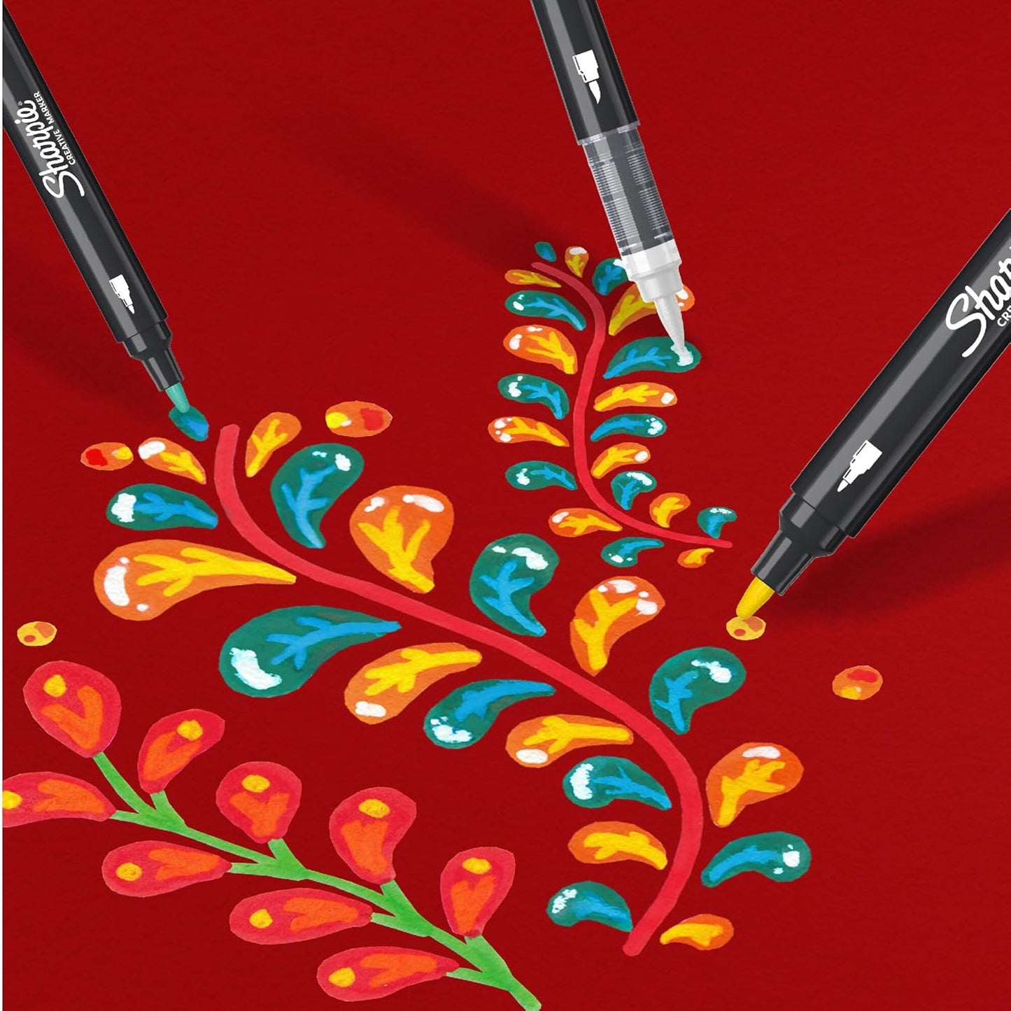 Sharpie Creative Acrylic Paint Pens (5-Pack, Brush Tip)