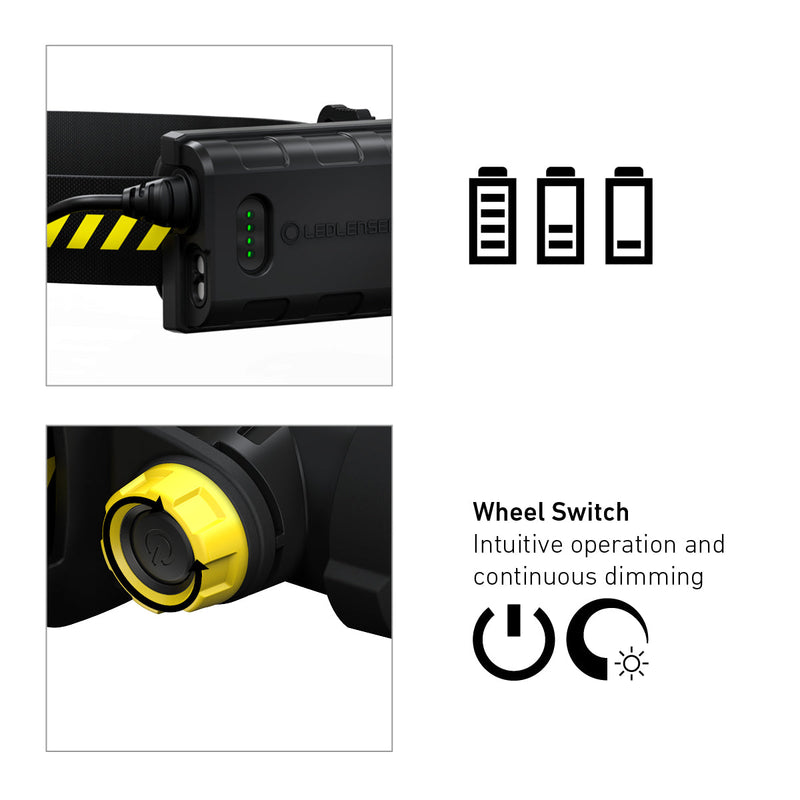 H5R Work Rechargeable Head Torch, 500 Lumens